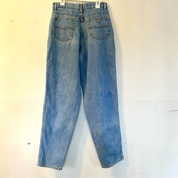 GUESS Originals Light Indigo Cotton Boyfriend Jeans High Waisted Size 20/30 - Picture 3 of 16